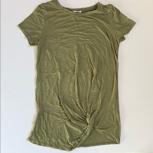 Olive twist boutique tee
